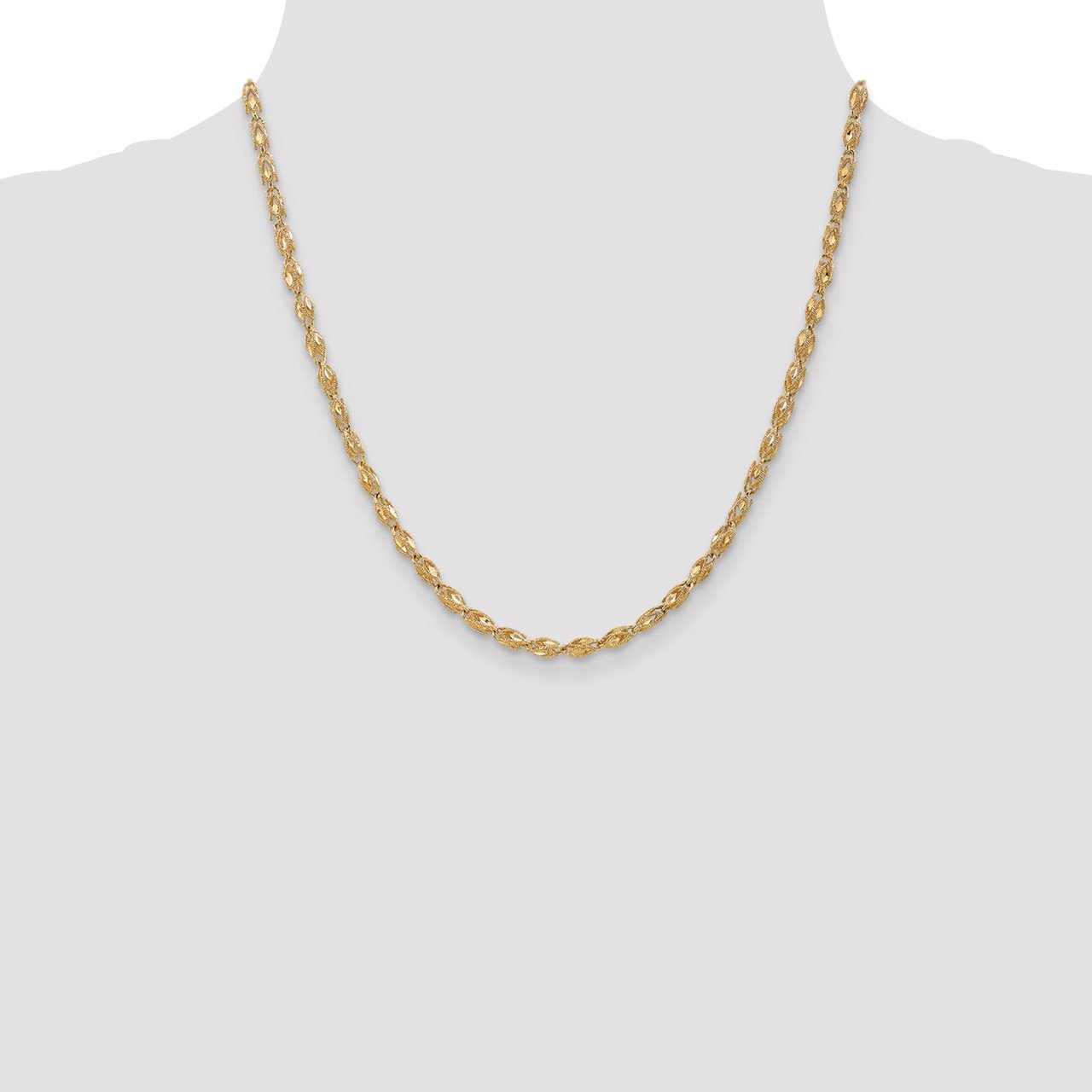 14k 3.5mm Marquise Rope Chain-1