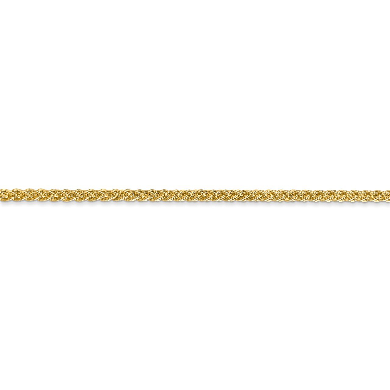14k 2mm Semi-Solid Wheat Chain-2