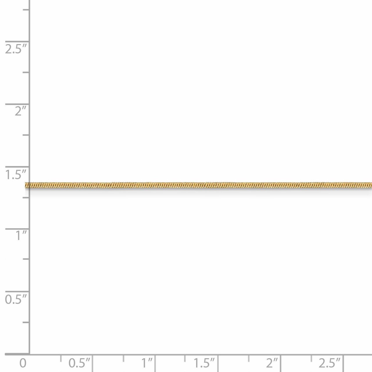 Leslie's 14K 1mm Round Snake Chain-4