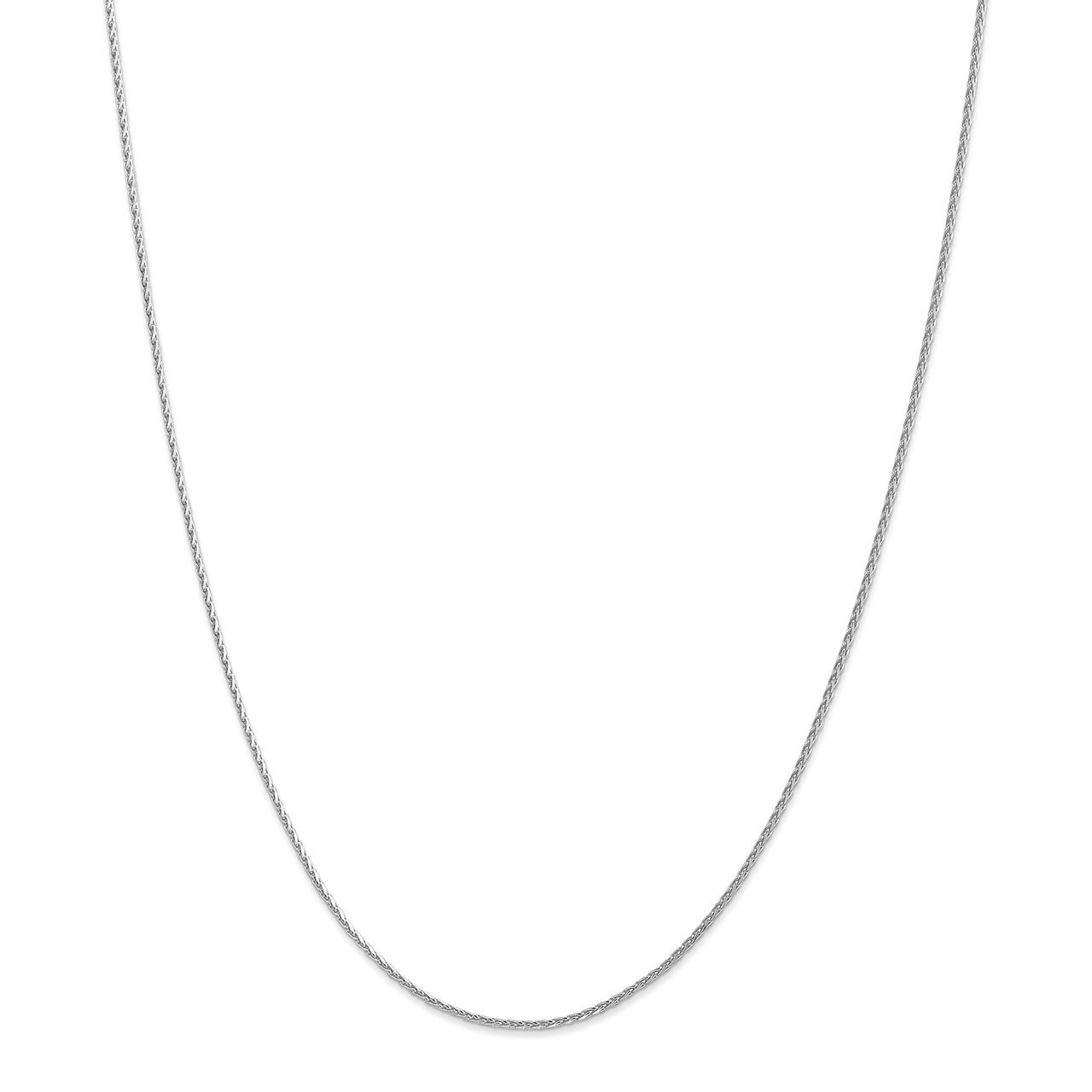 14k WG 1.5mm D/C Parisian Wheat Chain