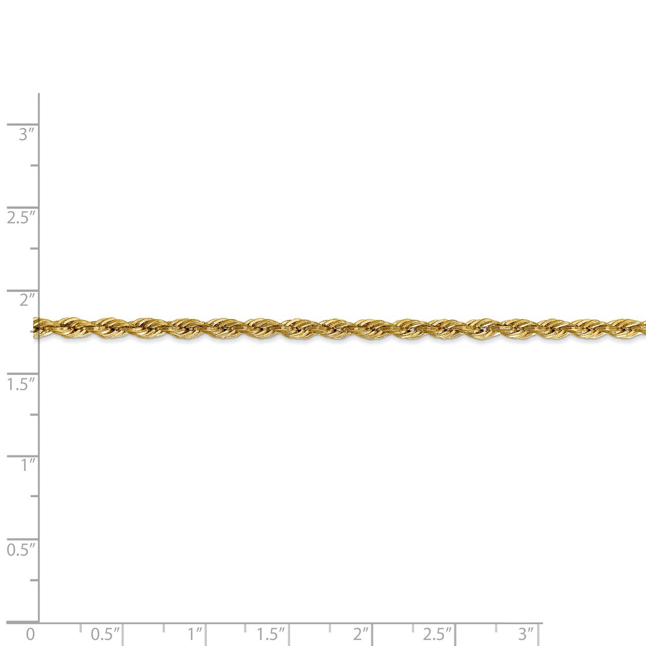 14ky 3.0mm Semi-Solid Rope Chain-4