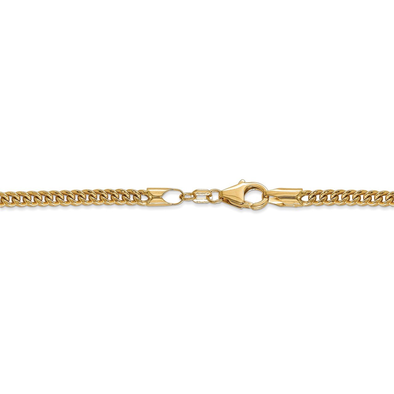 14k 3mm Semi-Solid Franco Chain-3