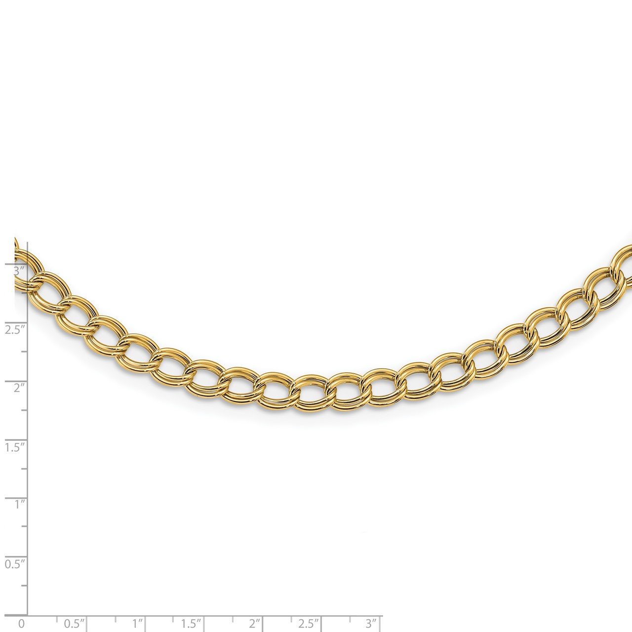 14K Polished Link Necklace-2