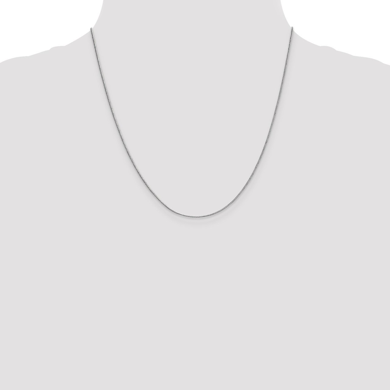 Leslie's 14K White Gold .9mm Round Snake Chain-1