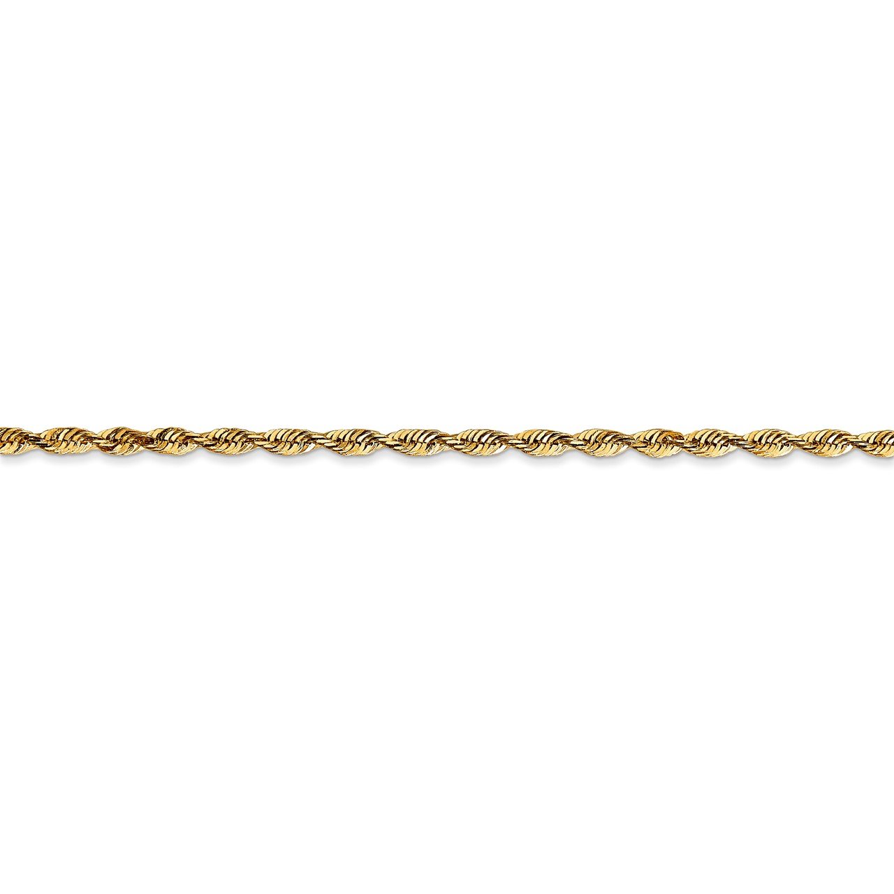 14k 2.25mm Extra-Light D/C Rope Chain-2