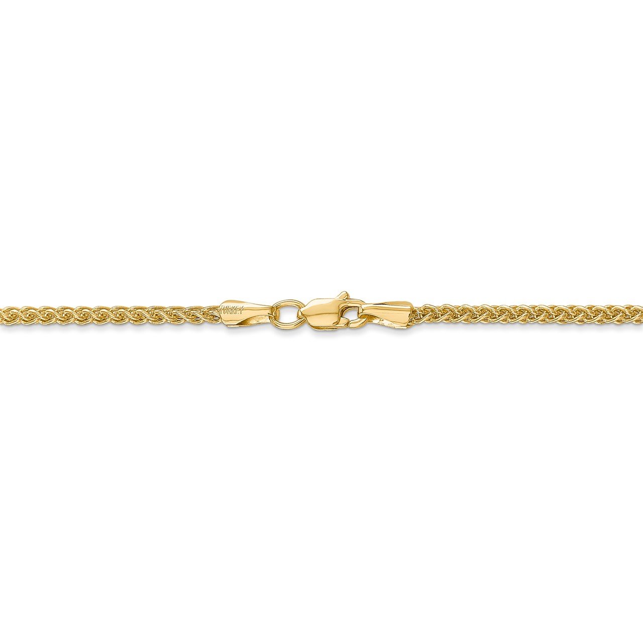 14k 2mm Semi-Solid Wheat Chain-3