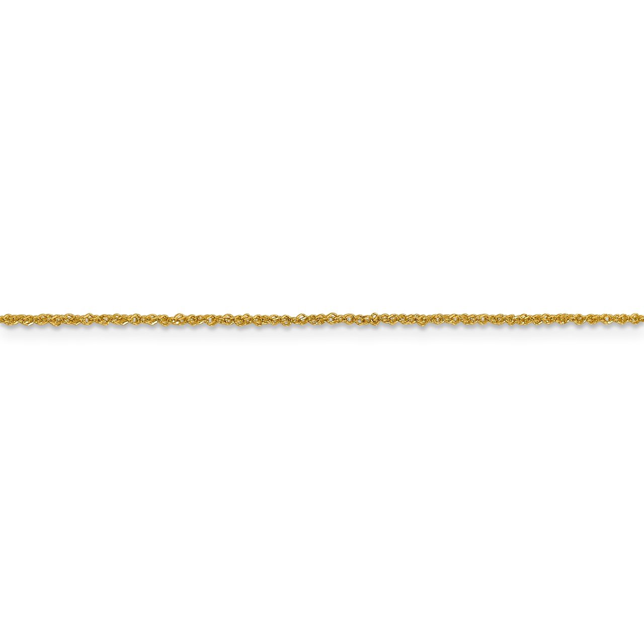 Leslie's 14K 1mm Sparkle Singapore Chain-2