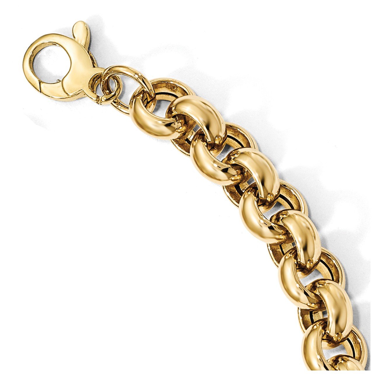 Leslie's 14K Polished Rolo Link Necklace-2