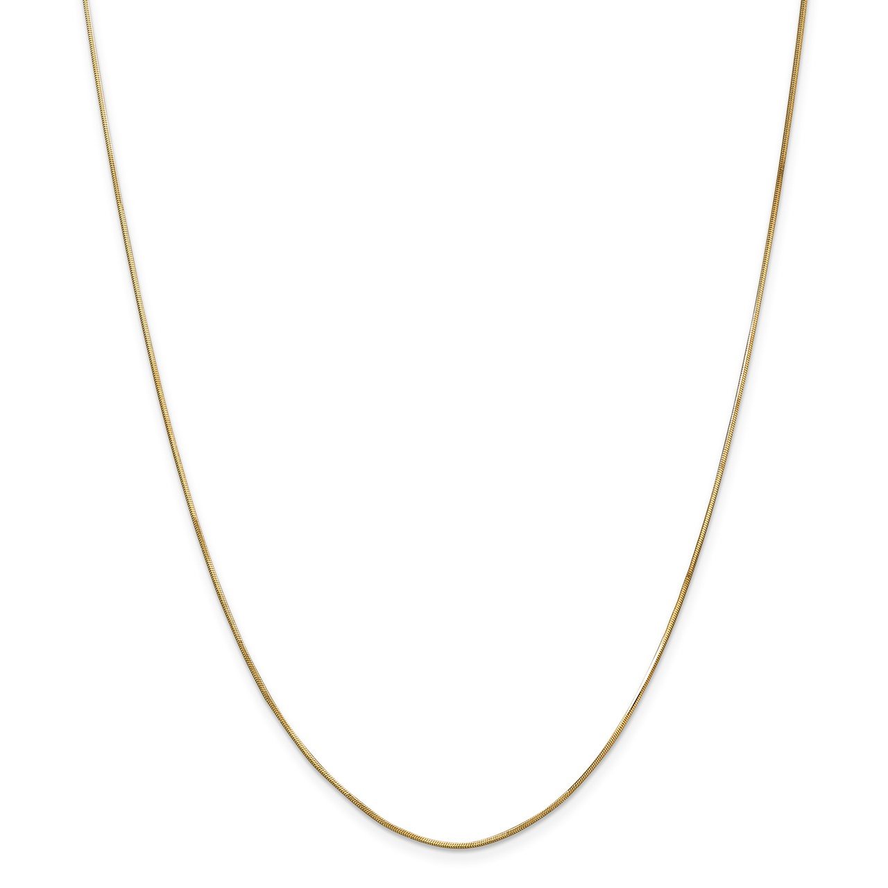 14k 1.0mm Octagonal Snake Chain