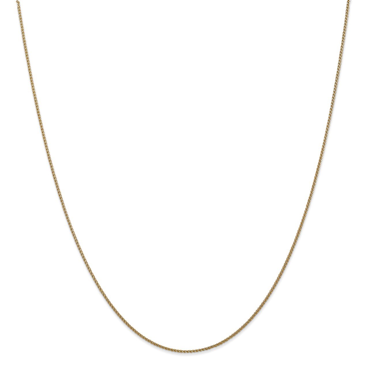 14k 1mm D/C Spiga with Lobster Clasp Chain
