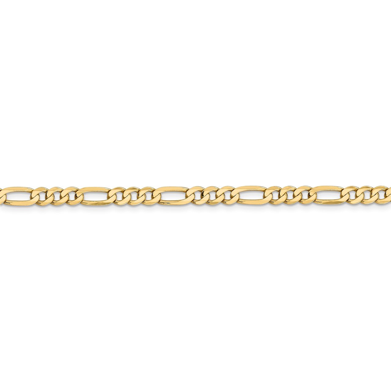 14k 4.75mm Flat Figaro Chain-2