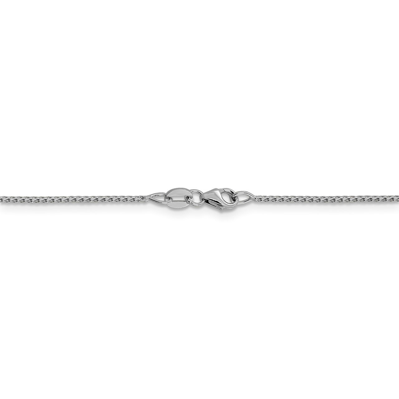 Leslie's 14K White Gold 1mm D/C Open Franco Chain-3