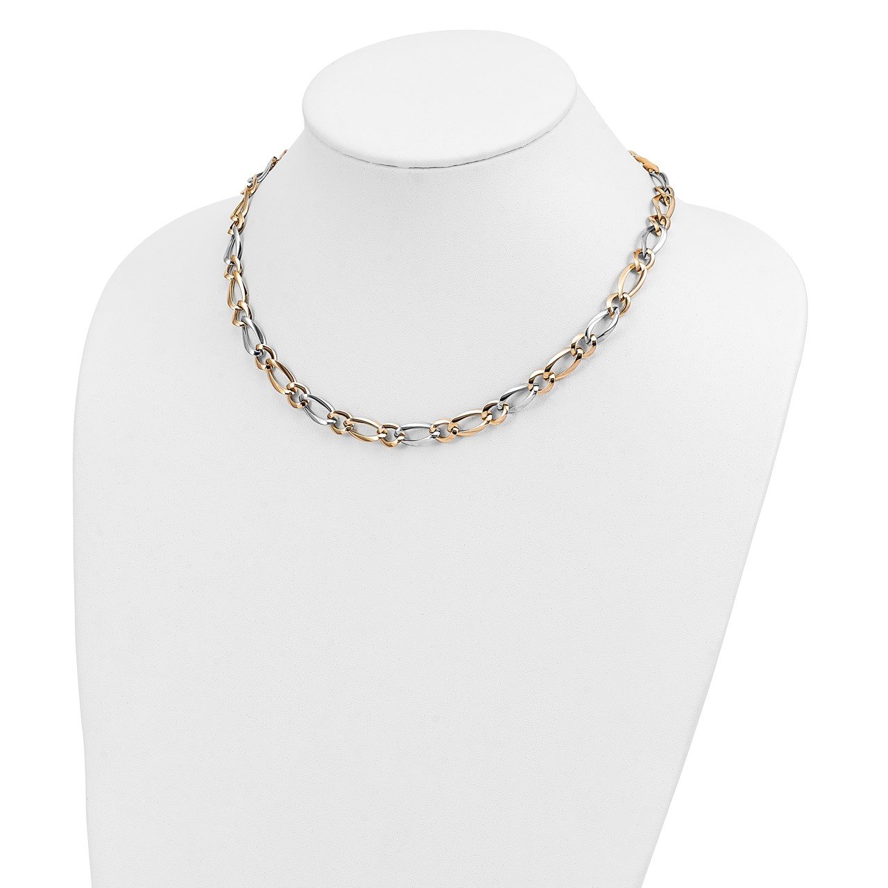 14k Two-Tone Polished Necklace-3