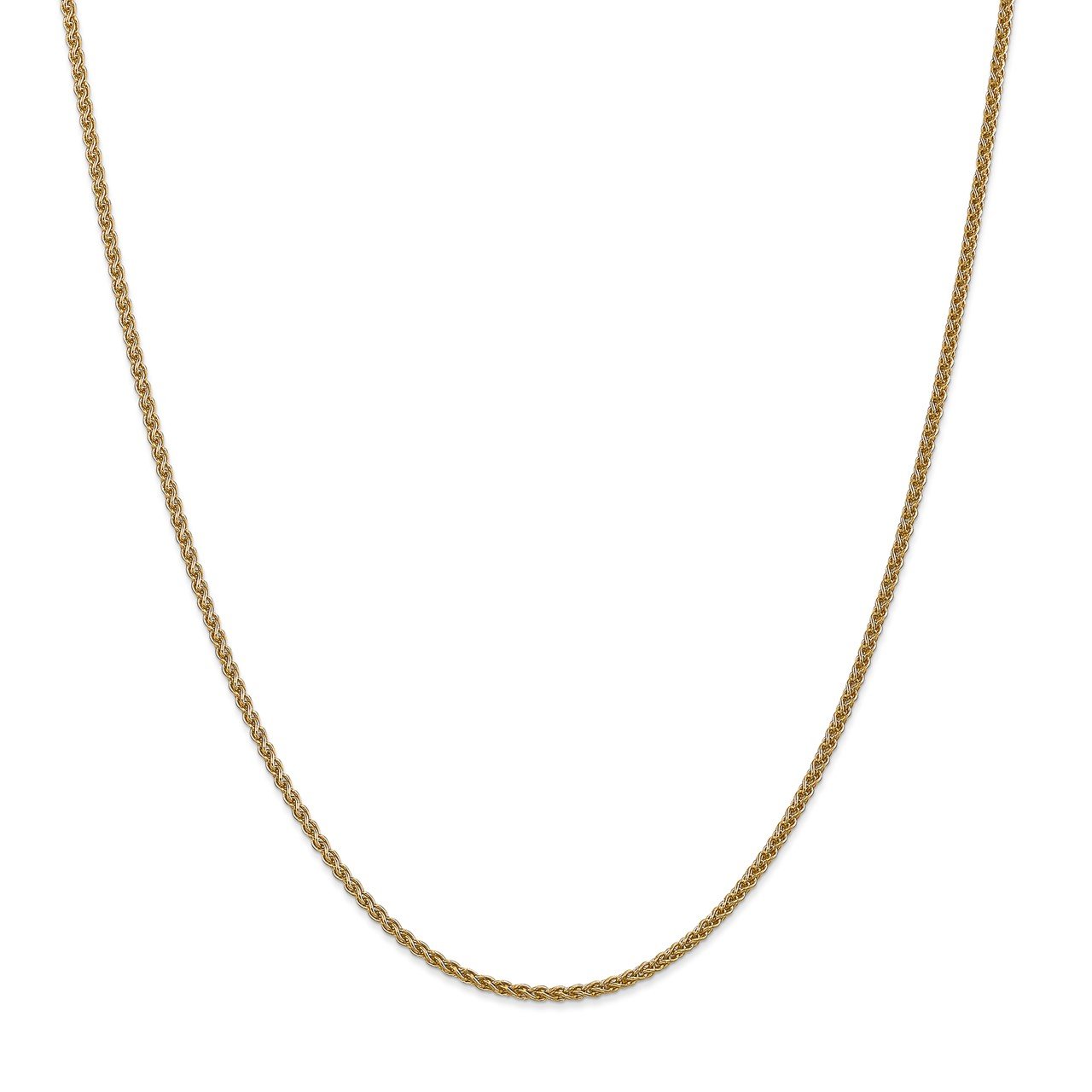 14k 1mm Spiga with Spring Ring Clasp Chain
