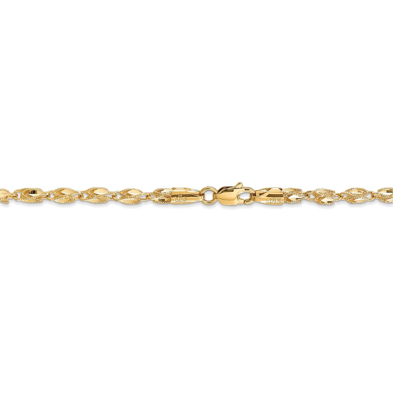 14k 2.5mm Marquise Rope Chain-3