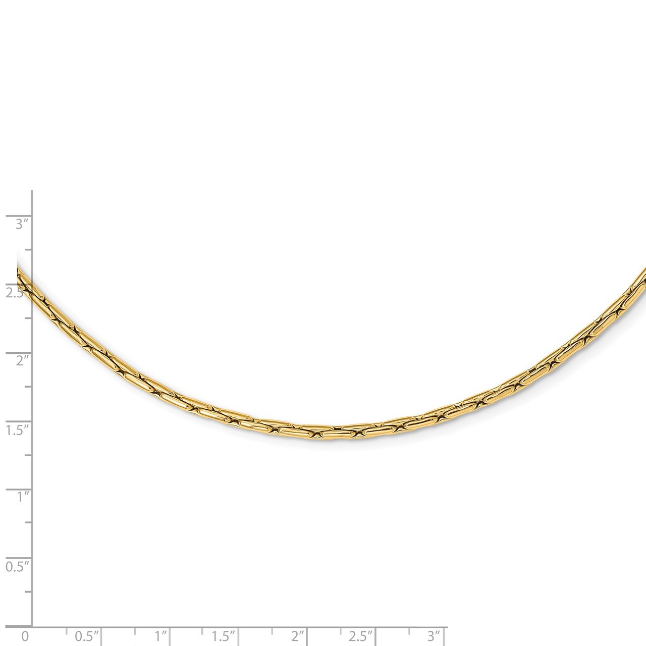 14K Polished Fancy Link Necklace-2