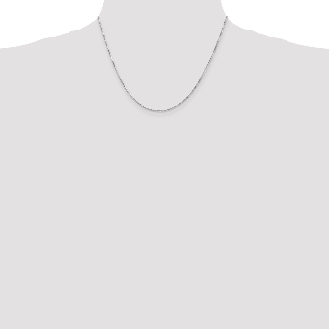 14k WG 1.5mm D/C Parisian Wheat Chain-1