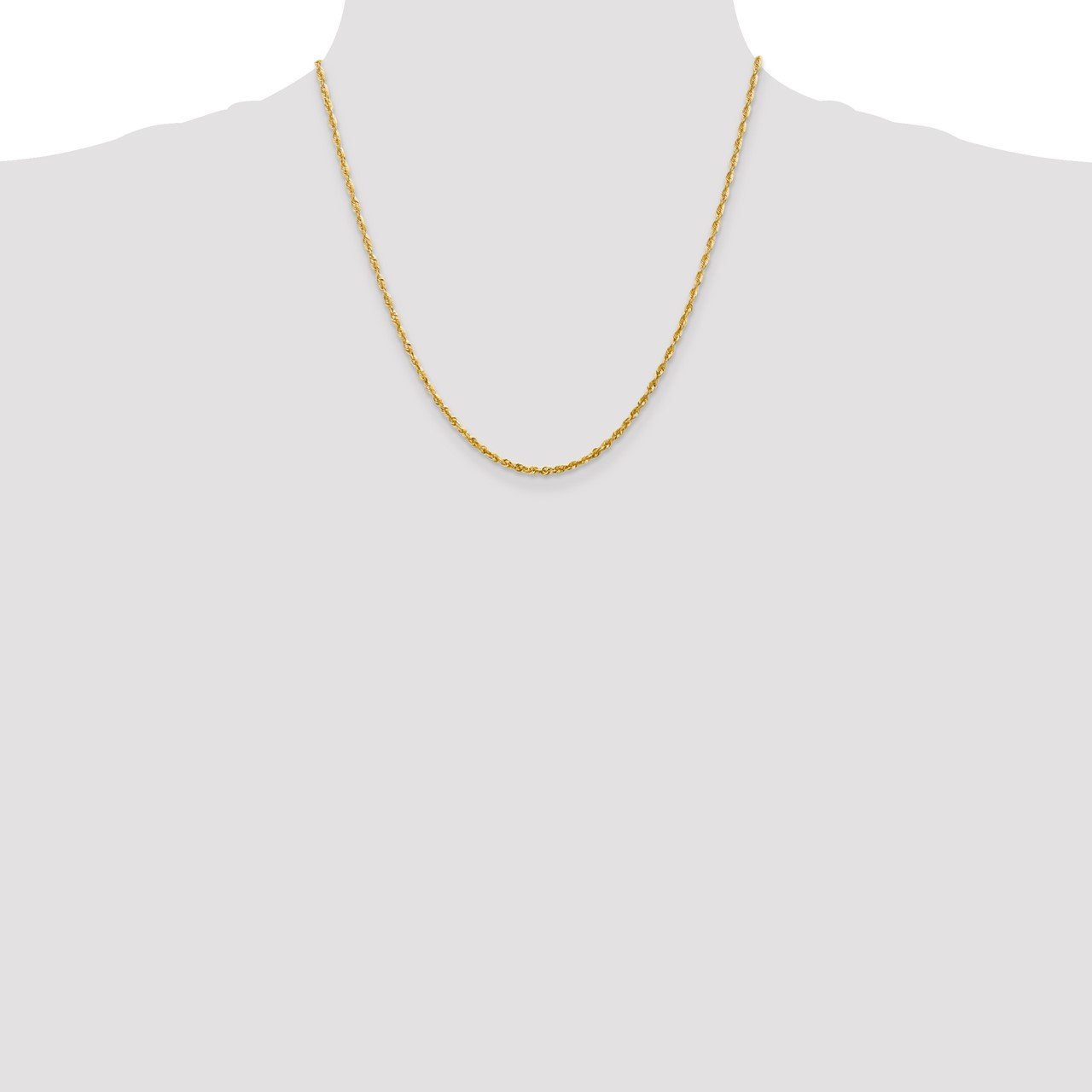 14k 2.25mm Extra-Light D/C Rope Chain-1