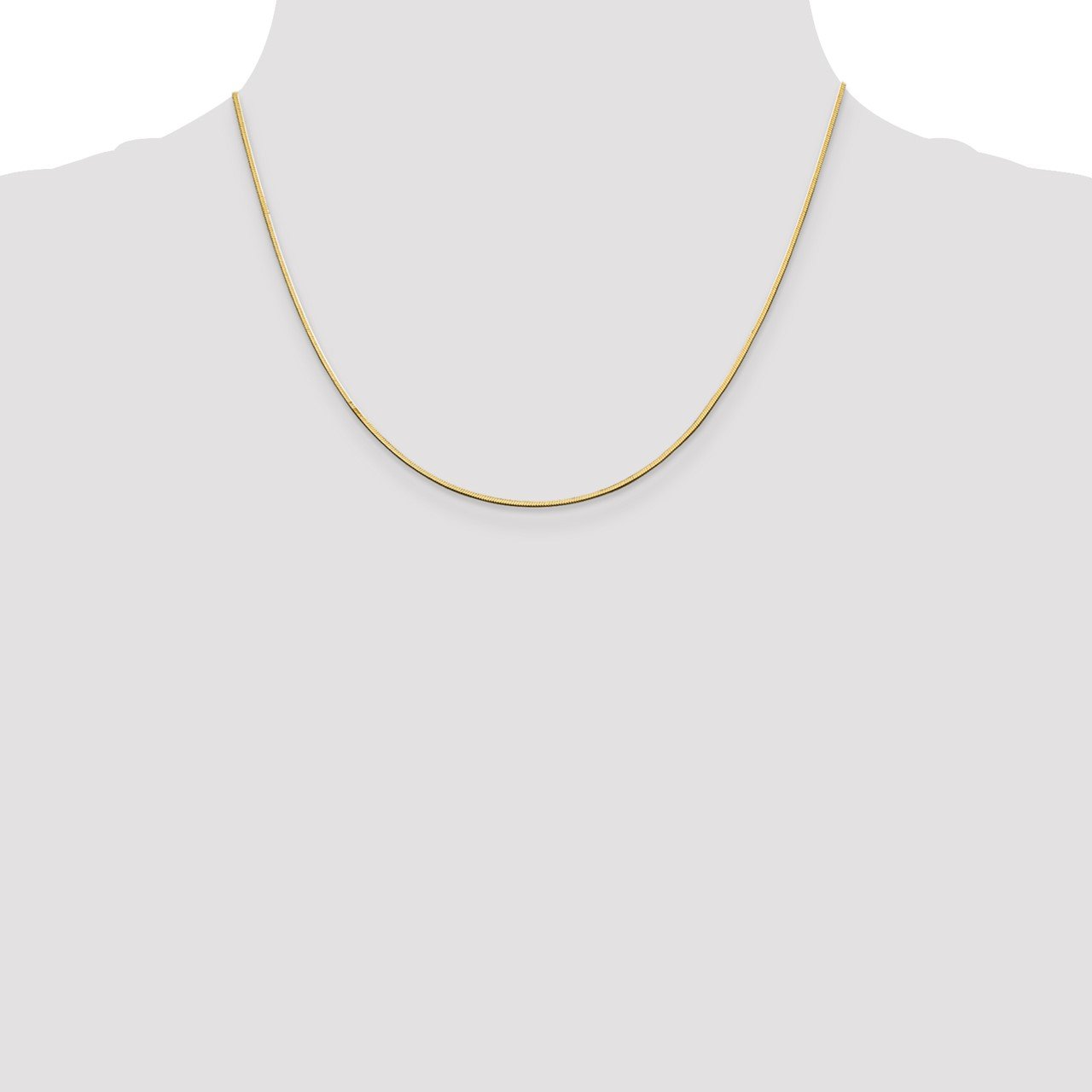 14k 1.4mm Octagonal Snake Chain-1