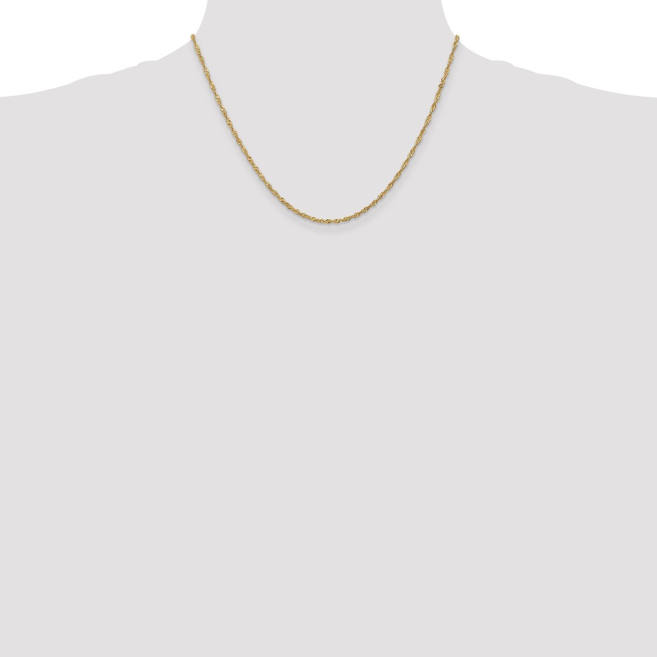 Leslie's 14K 1.6mm Singapore Chain-1