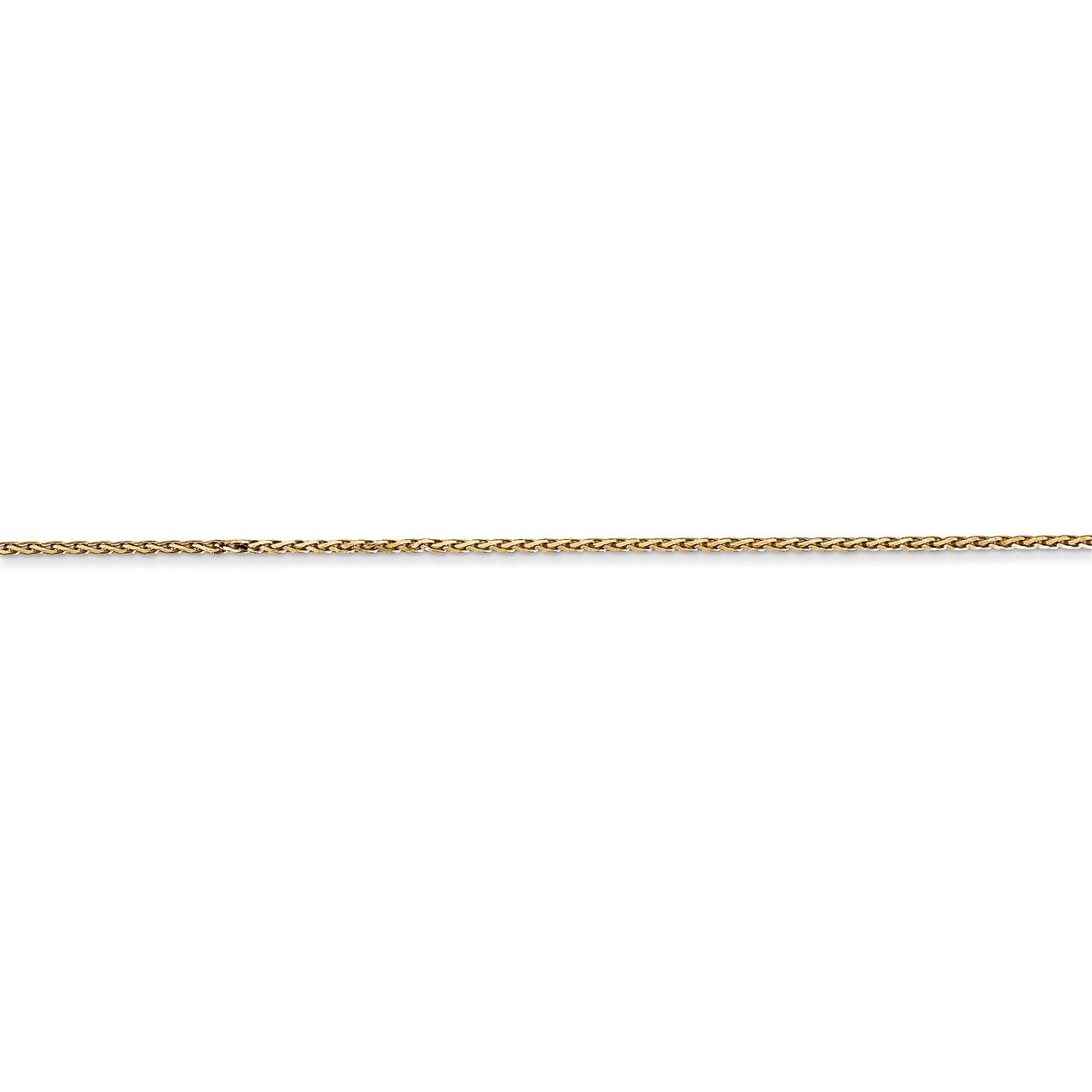 14k .8mm D/C Parisian Wheat Chain-2