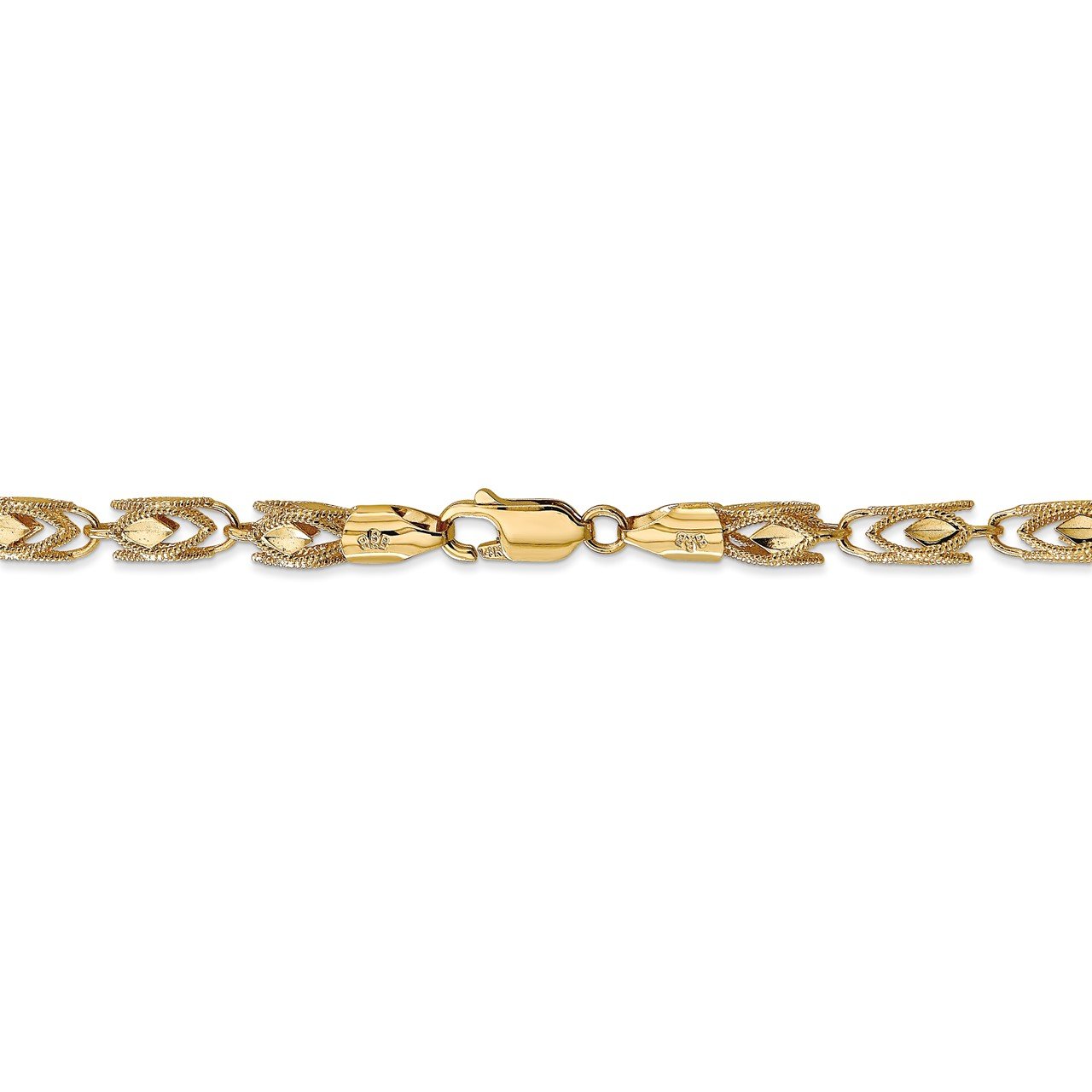 14k 4mm Marquise Rope Chain-3