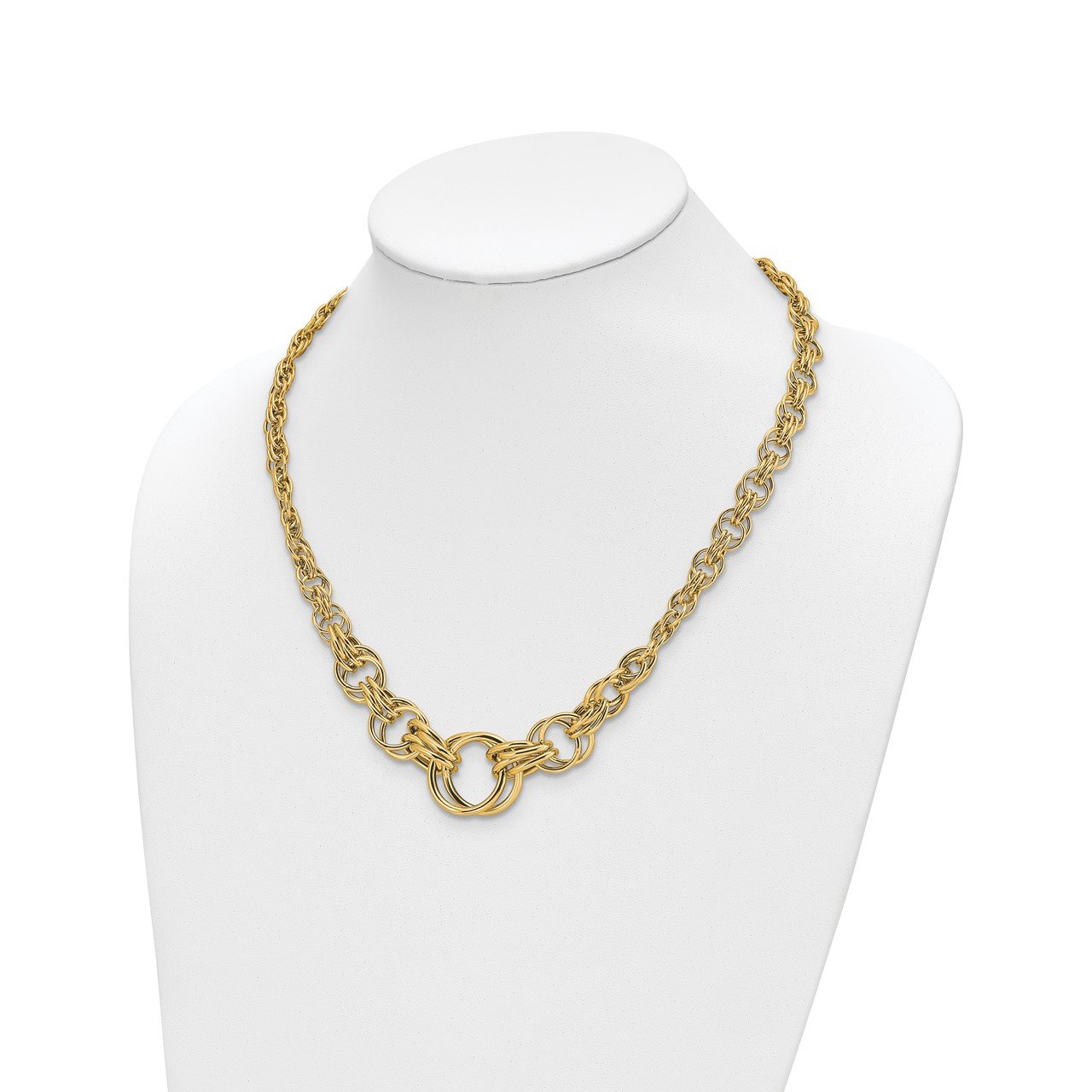 Leslie's 14k Polished Fancy Link Necklace-1