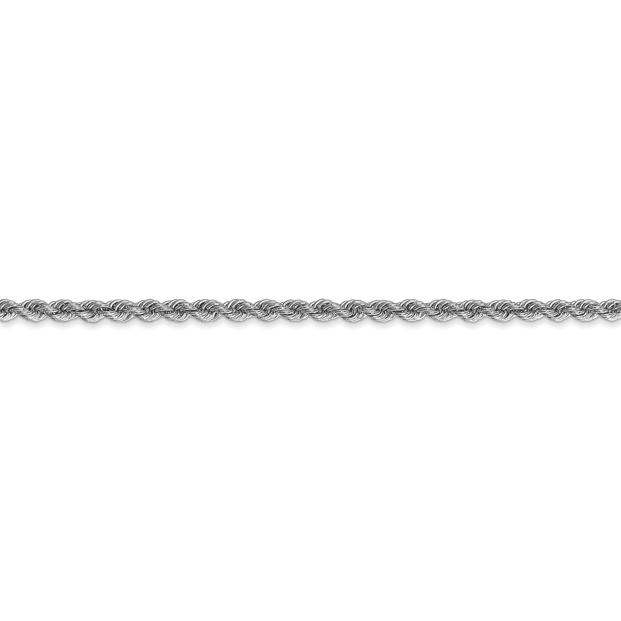 14k WG 2.5mm Regular Rope Chain-2