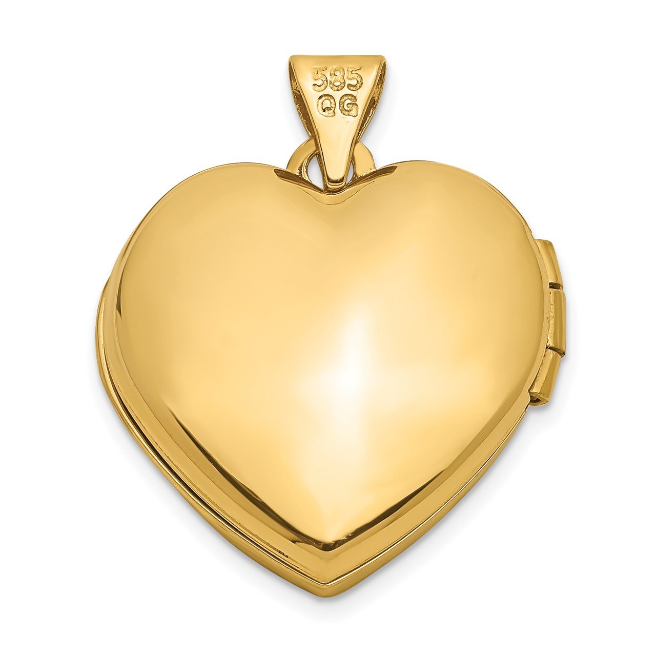 14k Domed Heart Locket-2