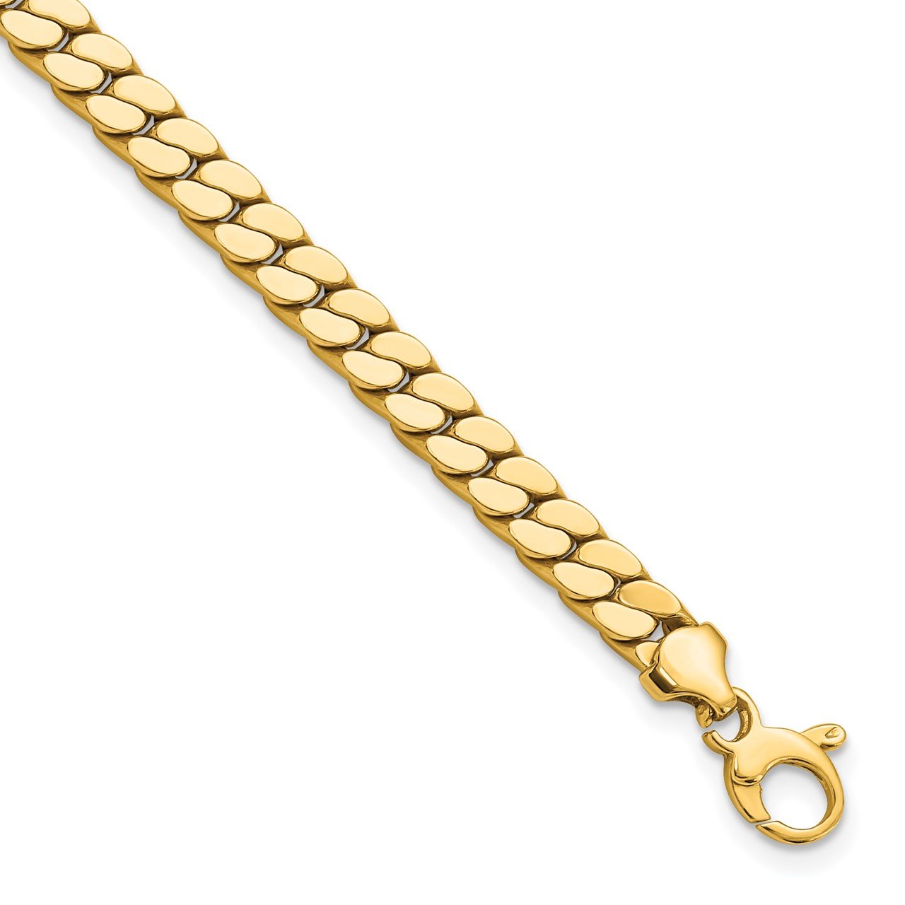 Leslie's 14K Men's Polished Fancy Link Bracelet