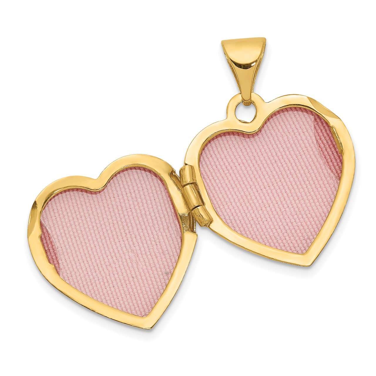 14k with Rhodium 15mm Heart Locket-3