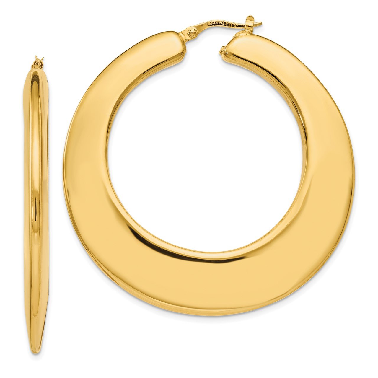 Leslie's 14K Polished Hoop Earrings | The Gold Store