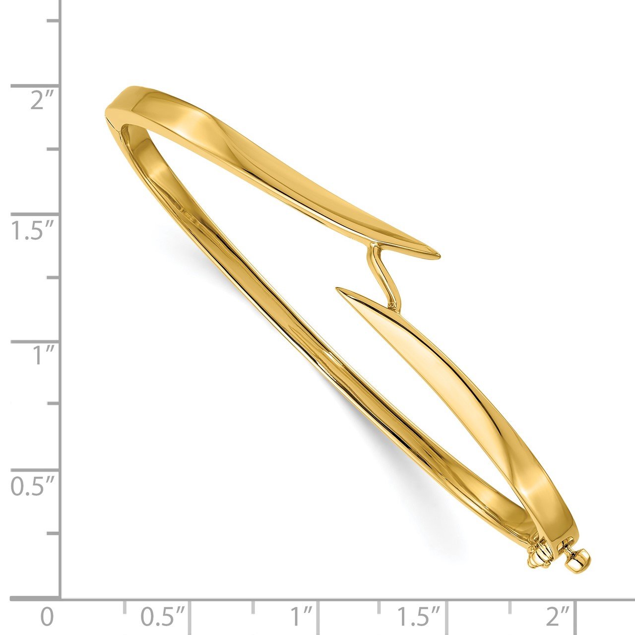 14k Hinged Bangle Bracelet Mounting-1