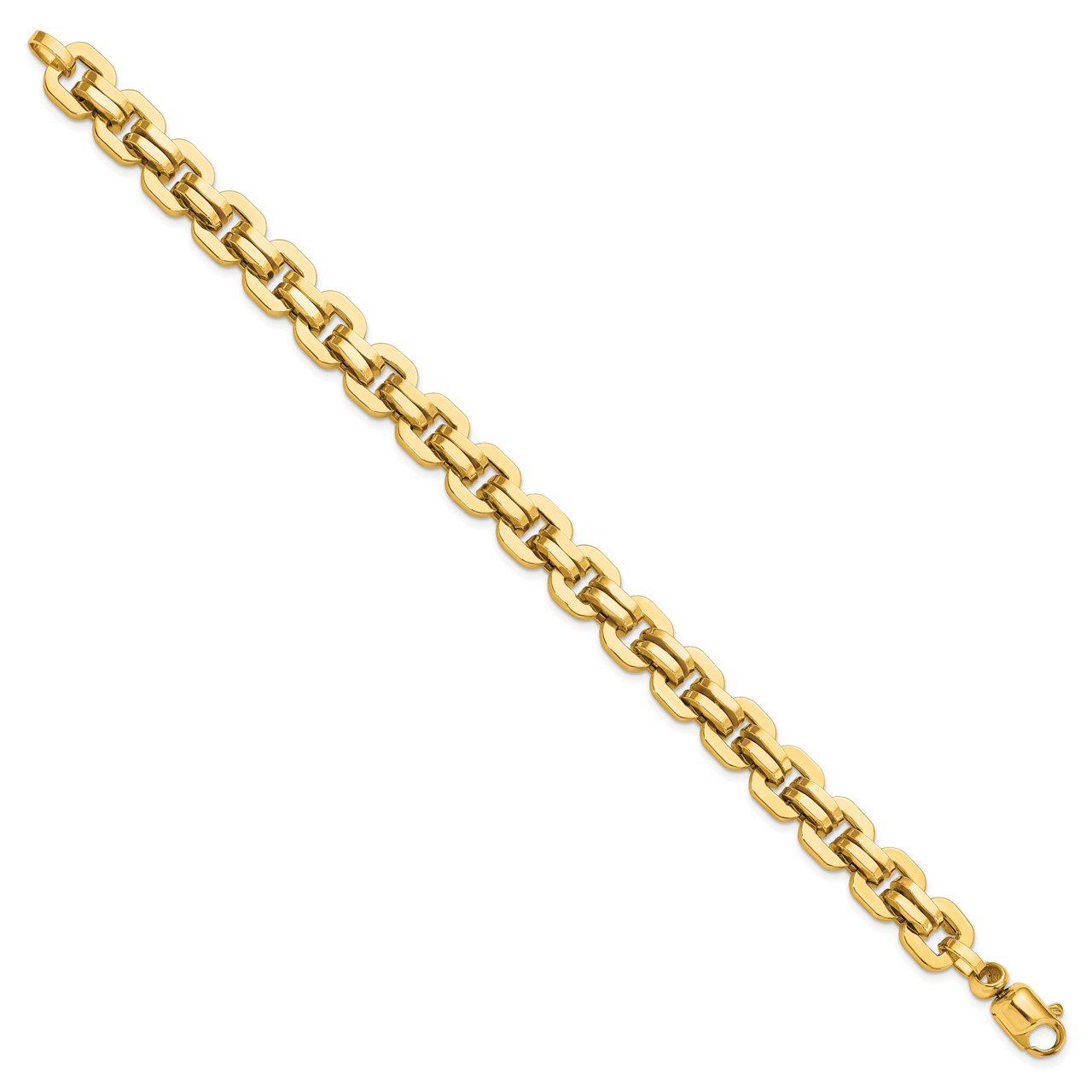 Leslie's 14K Men's Polished Fancy Link Bracelet-1