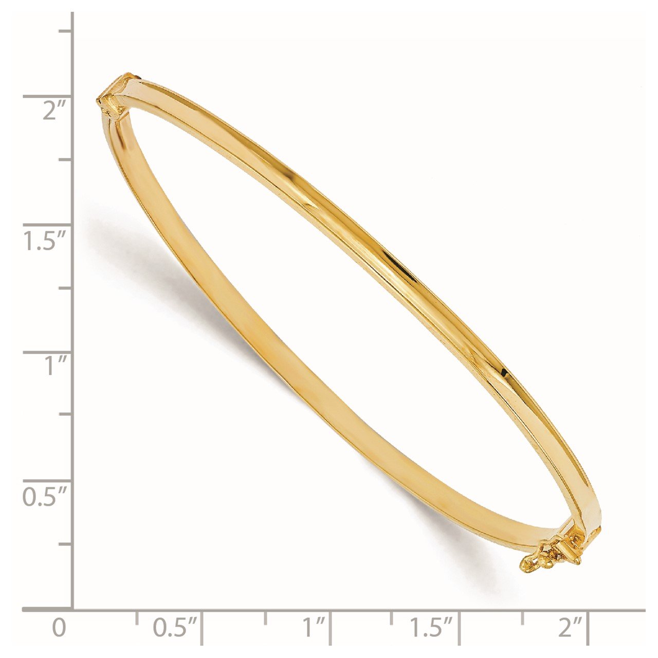 Leslie's 14K Polished Hinged Bangle-2