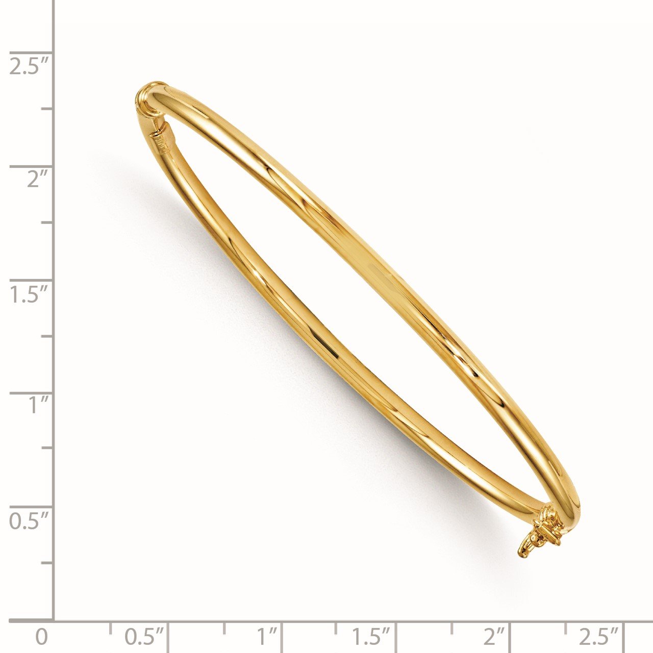 Leslie's 14K Polished Hinged Bangle-1