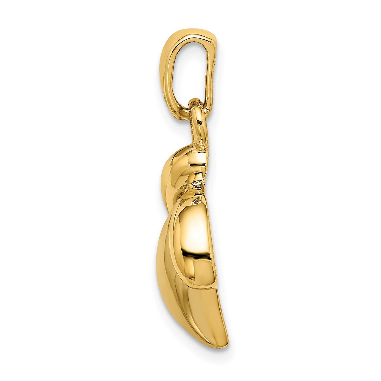 14k Two-Tone Polished Contemporary Pendant-1