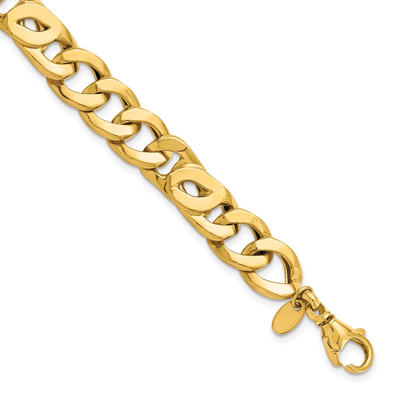Leslie's 14K Men's Polished Link Bracelet