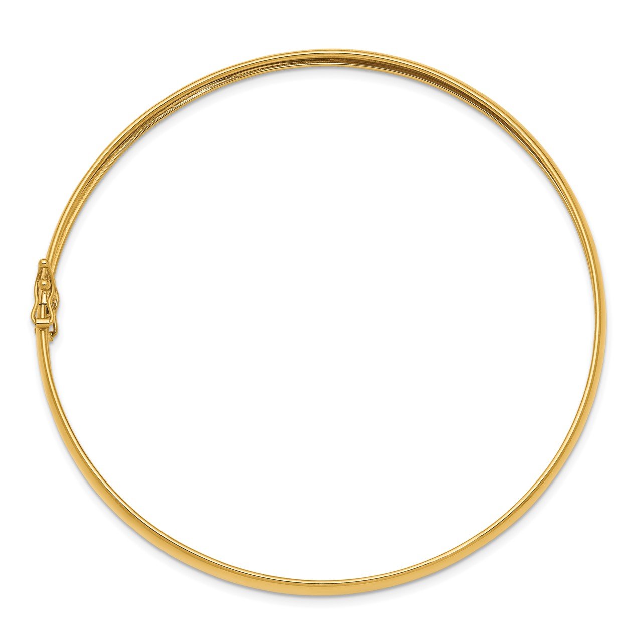 14K Yellow Gold Polished Flexible Bangle-1