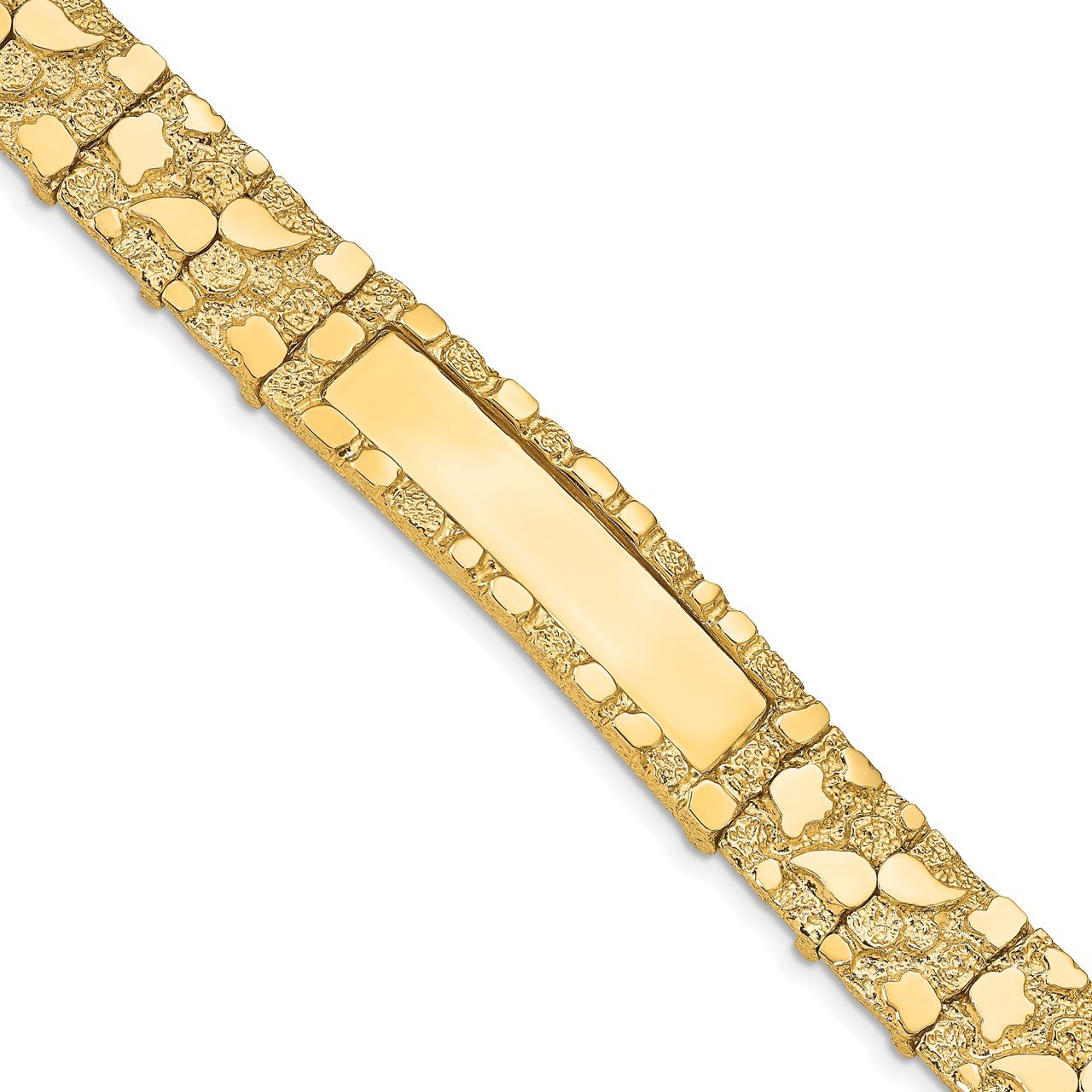 14k 12.0mm Nugget ID Bracelet