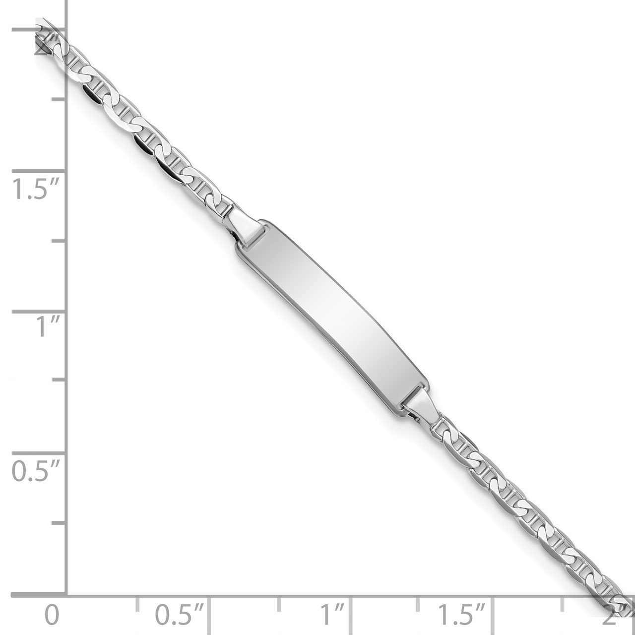 14k WG Anchor Link ID Bracelet-2