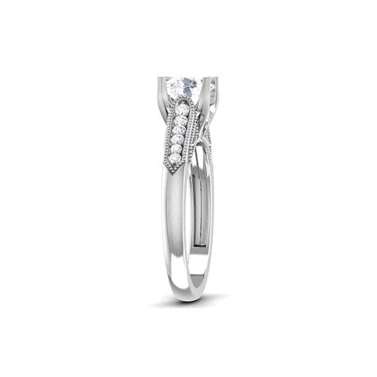 14K White Gold Diamond Engagement Ring-1