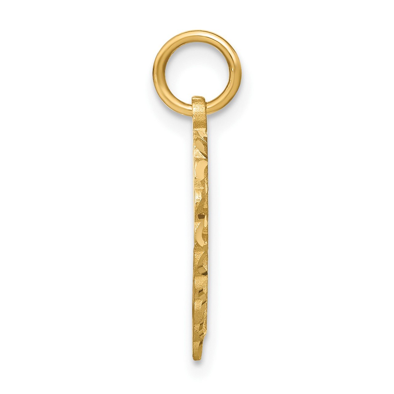 14k Heart Letter I Charm-1