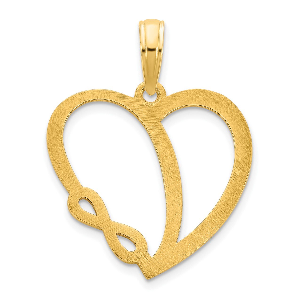 14ky Infinity Heart Charm-3