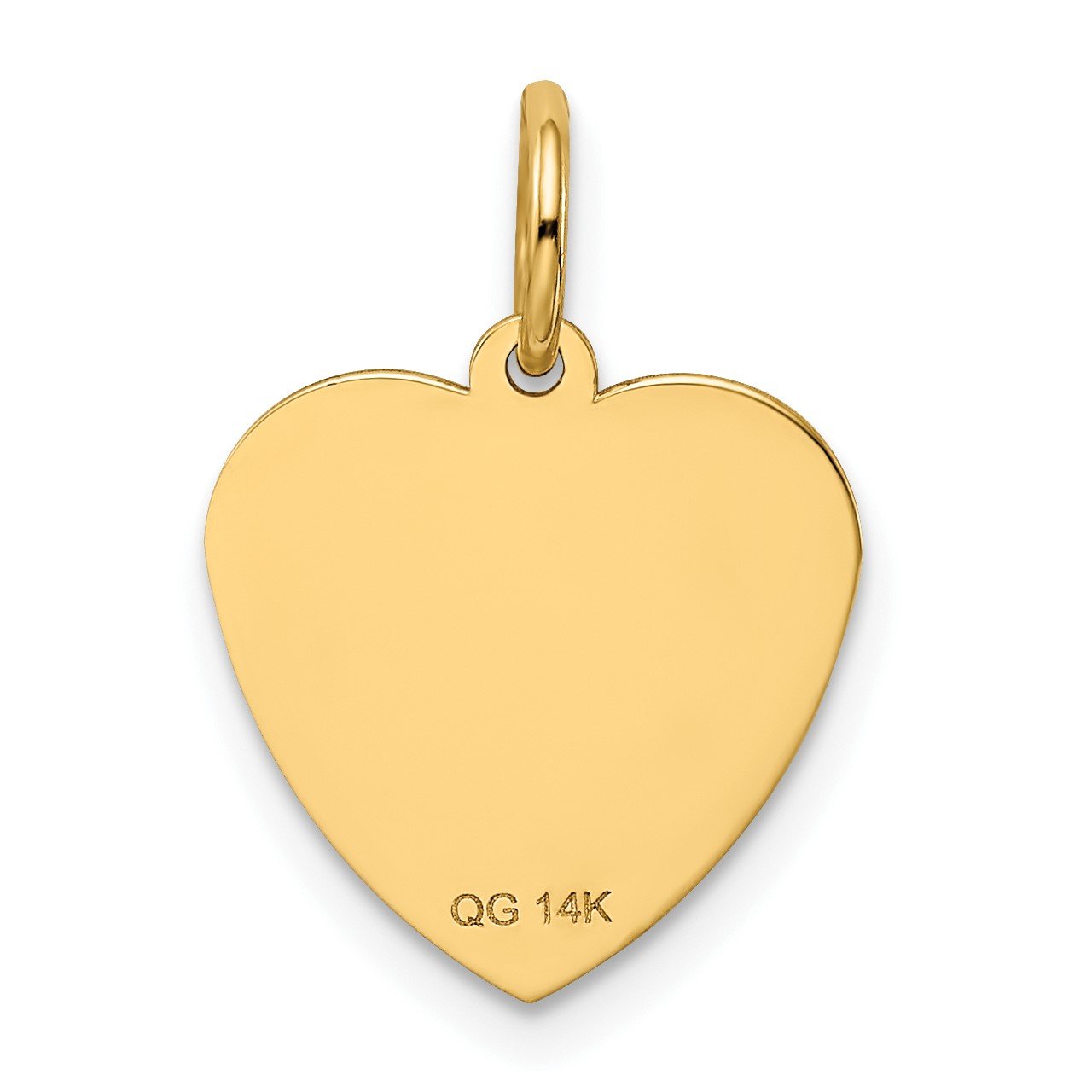 14k #1 GODDAUGHTER Heart Disc Charm-3
