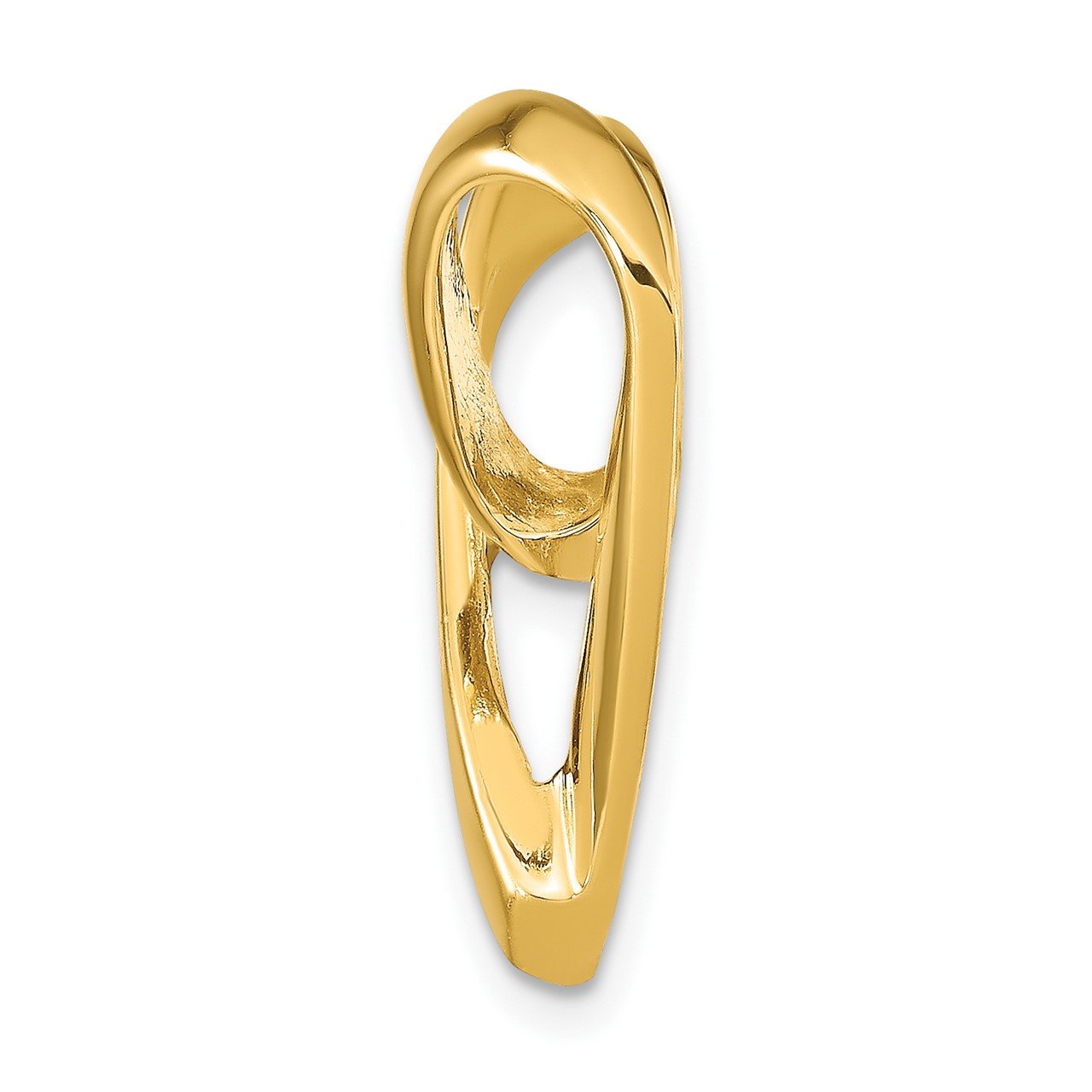 14K Polished Heart Slide-1