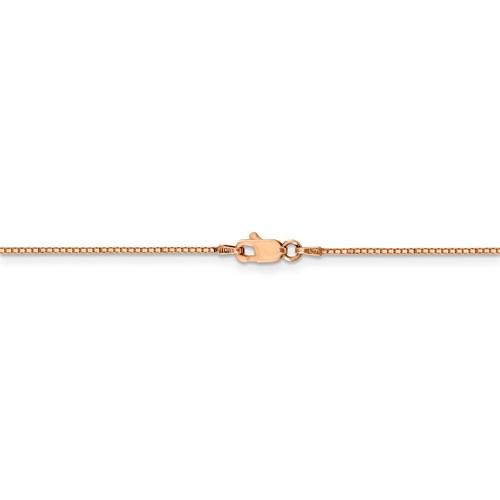 14k Rose Gold .9mm Box Chain-2