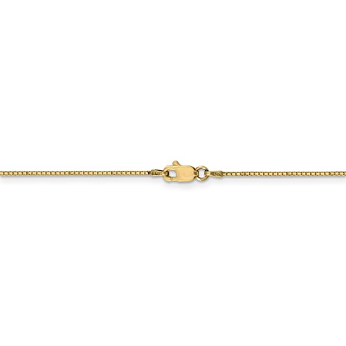 14k .9mm Box with Lobster Clasp Chain-2