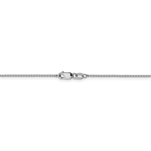 Leslie's 14K White Gold .8mm Box with Lobster Clasp Chain-2