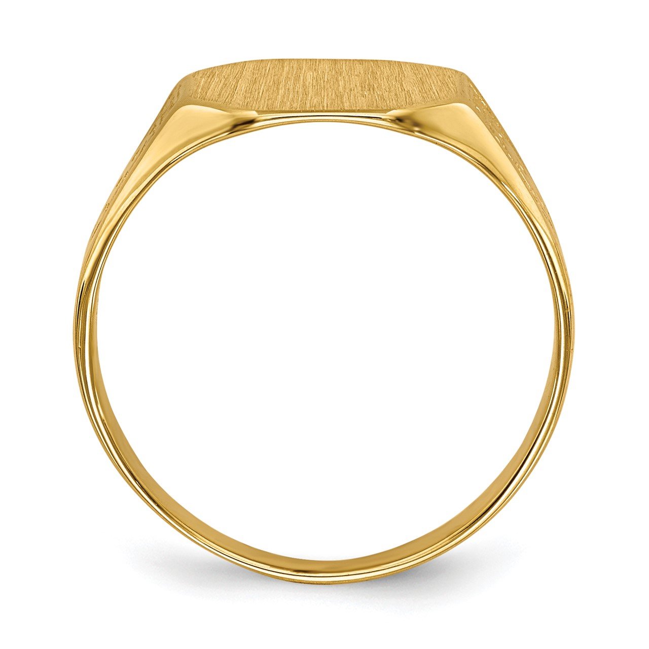 14k 9.0x11.0mm Closed Back Signet Ring-1